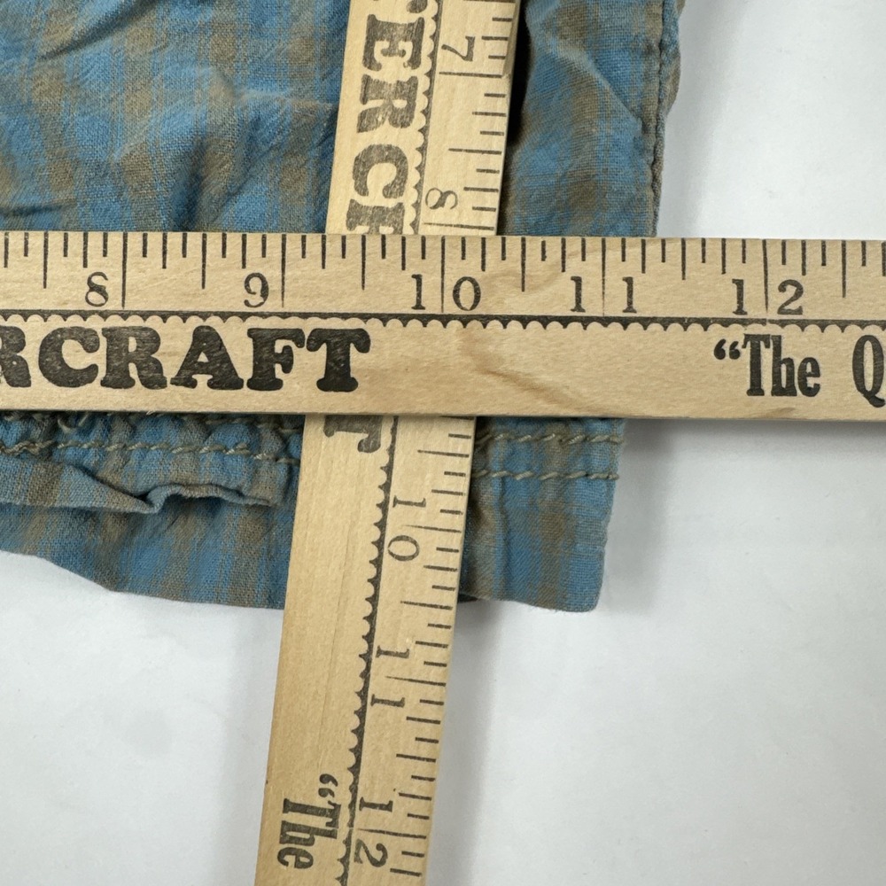 Unionbay Cargo Shorts‎ Mens 38x10 Blue Tan Plaid Utility Outdoors Hiking Camping - Picture 6 of 7